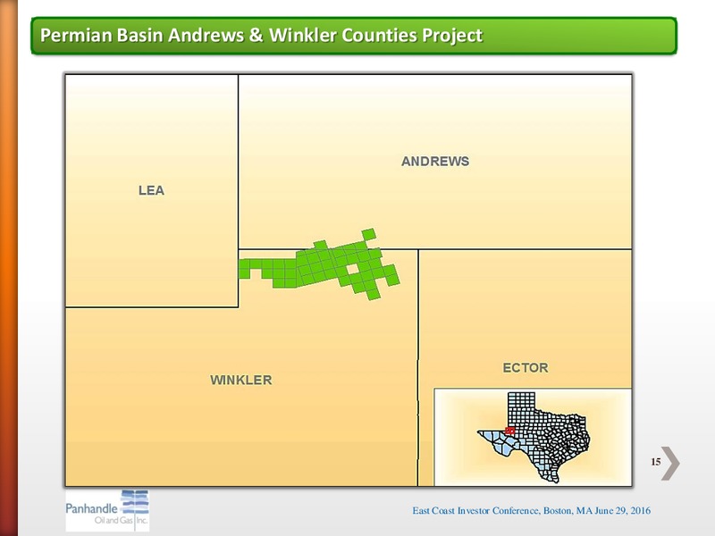 East Coast Ideas Investors Conference – Panhandle Oil and Gas Inc. – slide 14