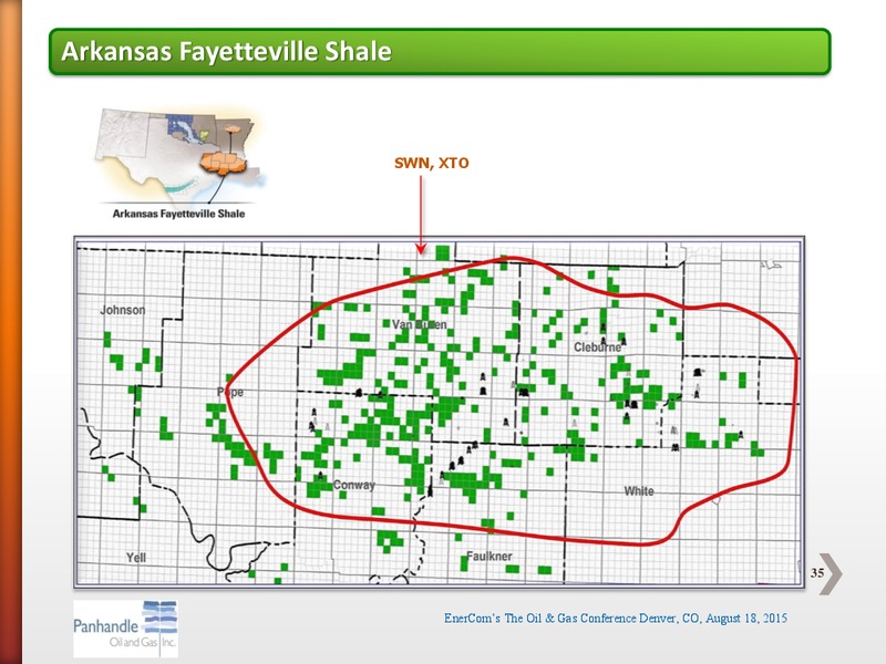 EnerCom The Oil and Gas Conference 2015 – Panhandle Oil and Gas Inc. – slide 34