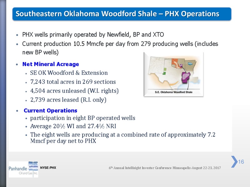 Intellisight Investor Conference – Panhandle Oil and Gas Inc. – slide 15