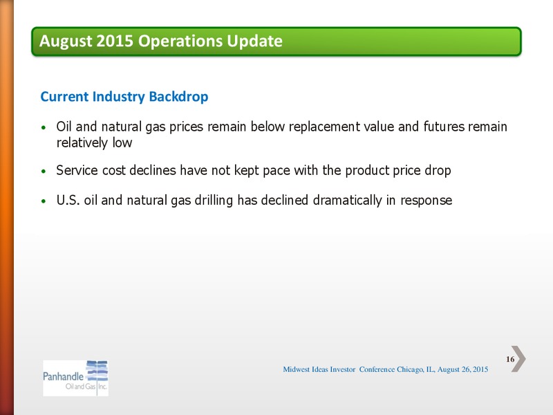 Midwest IDEAS Investor Conference 2015 – Panhandle Oil and Gas Inc. – slide 15
