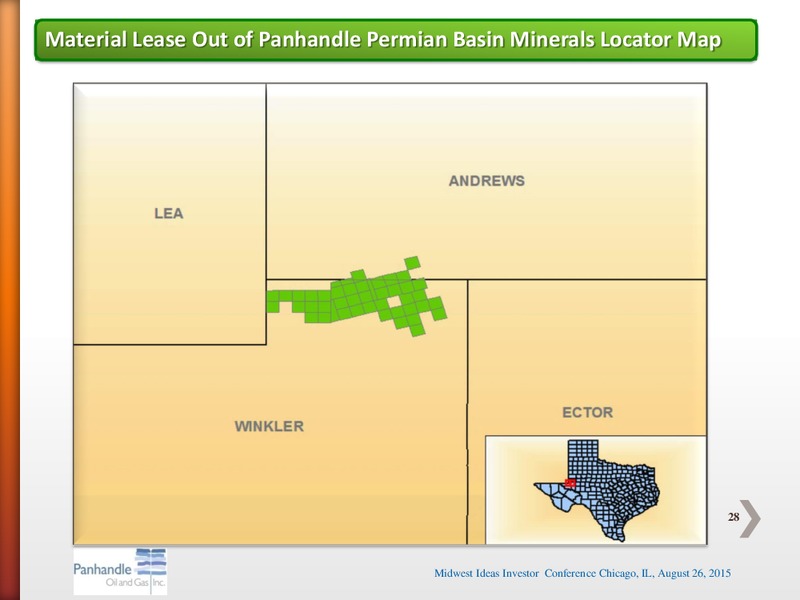 Midwest IDEAS Investor Conference 2015 – Panhandle Oil and Gas Inc. – slide 27