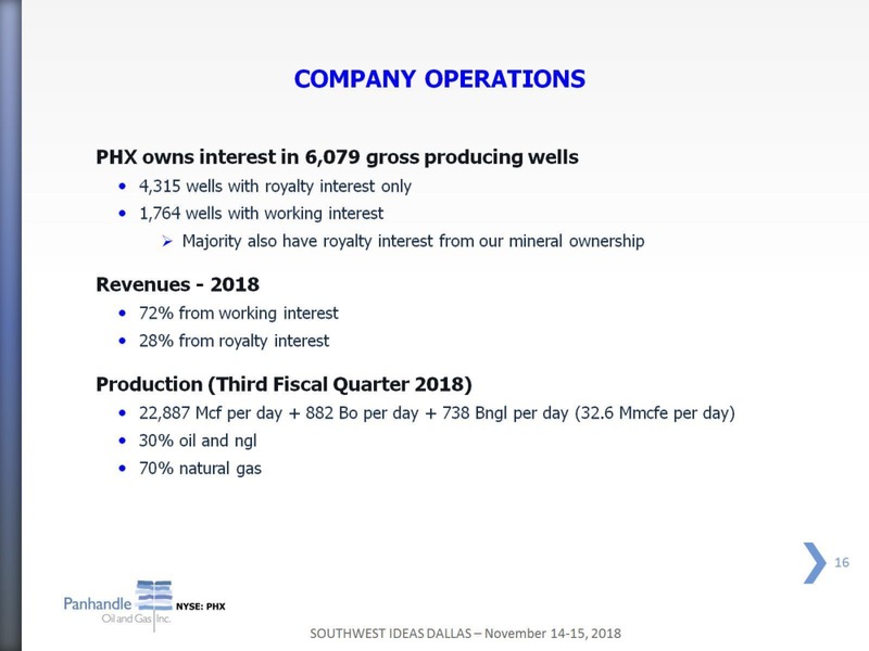 Southwest IDEAS Investor Conference – Panhandle Oil and Gas Inc. – slide 15
