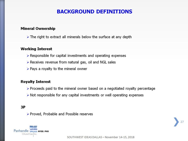 Southwest IDEAS Investor Conference – Panhandle Oil and Gas Inc. – slide 26