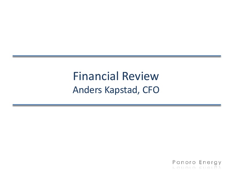 Q4 2012 FINANCIALS – Panoro Energy Asa – slide 17