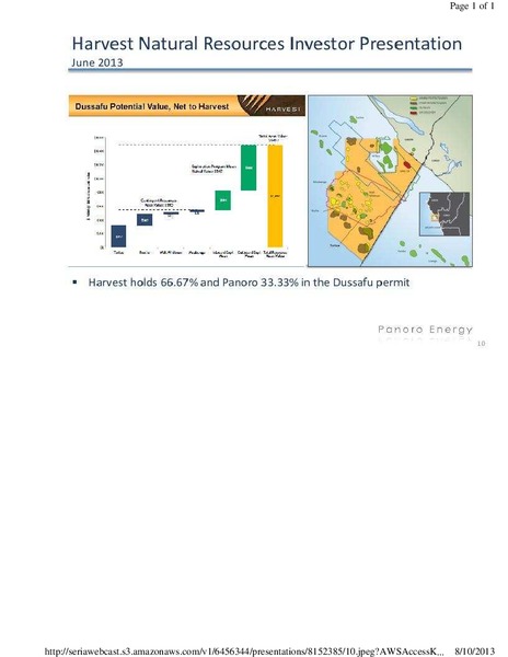 Q2 2013 EARNINGS CALL – Panoro Energy Asa – slide 10