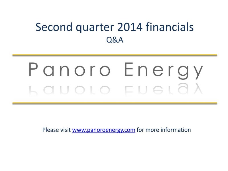 Q2 2014 REPORT – Panoro Energy Asa – slide 15