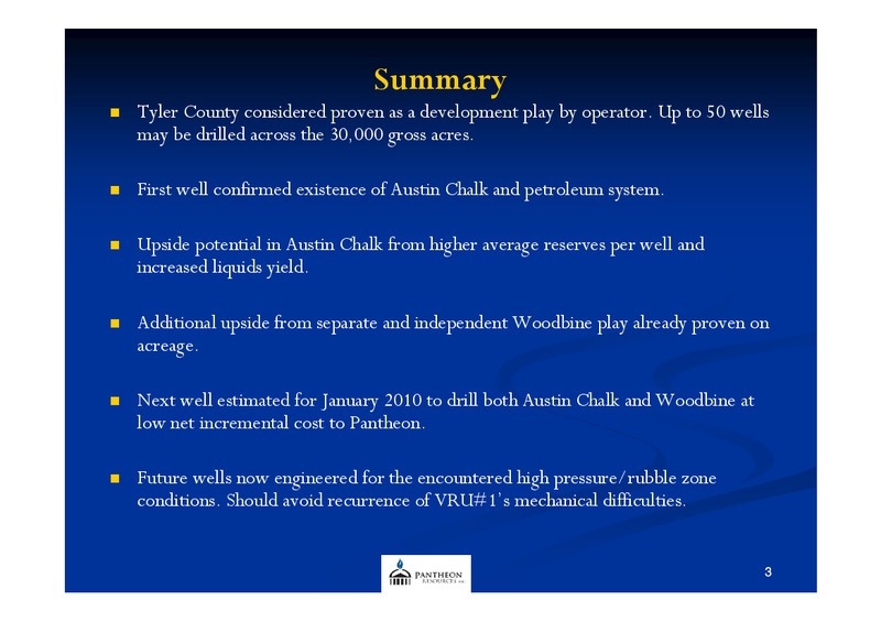 AGM PRESENTATION – Pantheon Resources – slide 2
