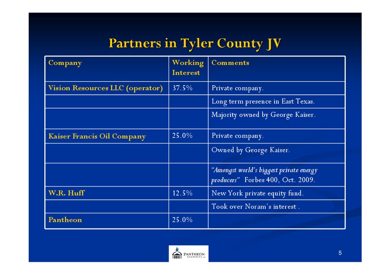 AGM PRESENTATION – Pantheon Resources – slide 4