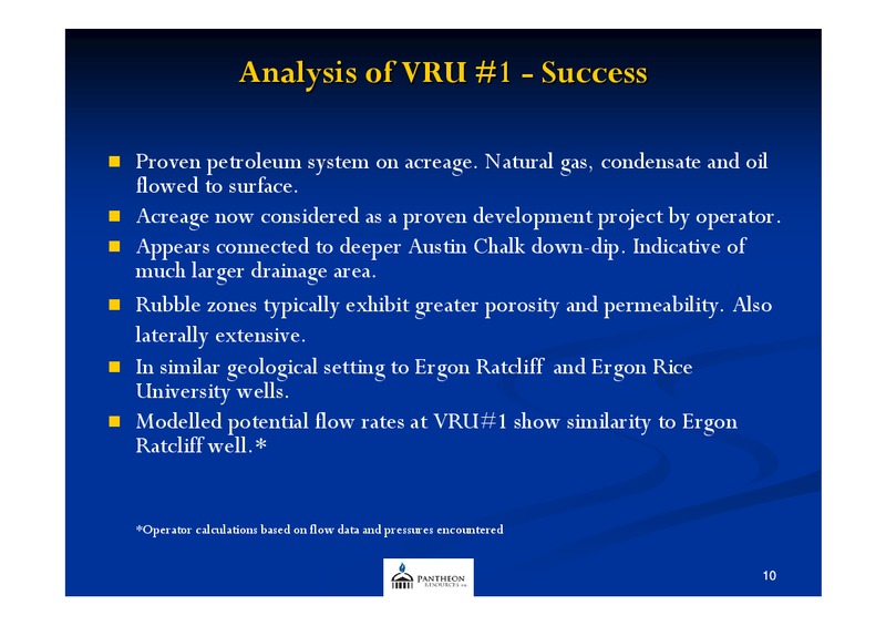 AGM PRESENTATION – Pantheon Resources – slide 9