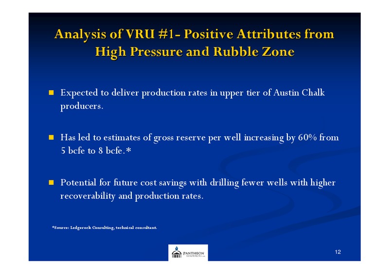 AGM PRESENTATION – Pantheon Resources – slide 11