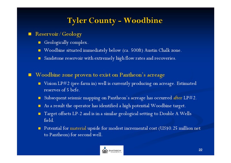 AGM PRESENTATION – Pantheon Resources – slide 21