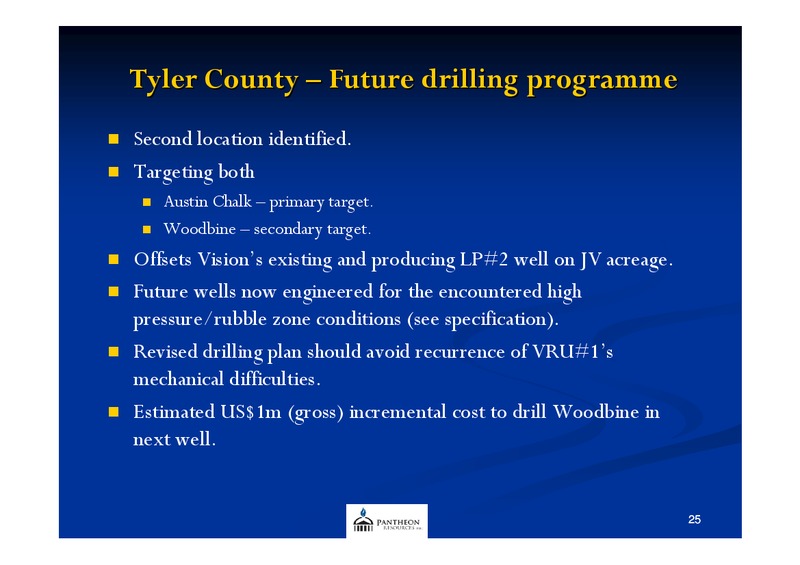 AGM PRESENTATION – Pantheon Resources – slide 24