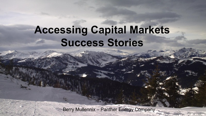 IPAA Private Capital Conference – Panther Energy Company, Llc – slide 1