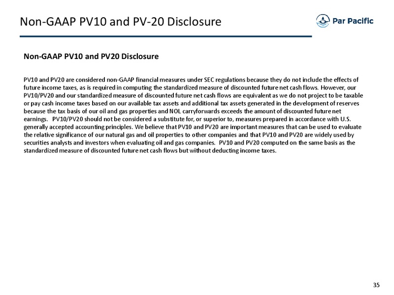 October 2016 Investor Presentation – Par Pacific Holdings – slide 34