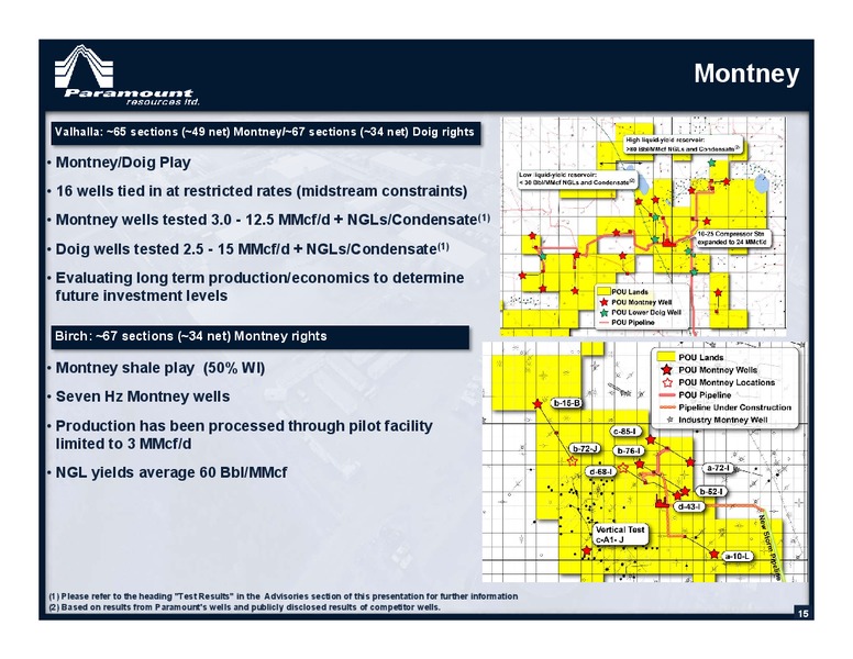 May 2015 Annual General Meeting – Paramount Resources Ltd. – slide 14