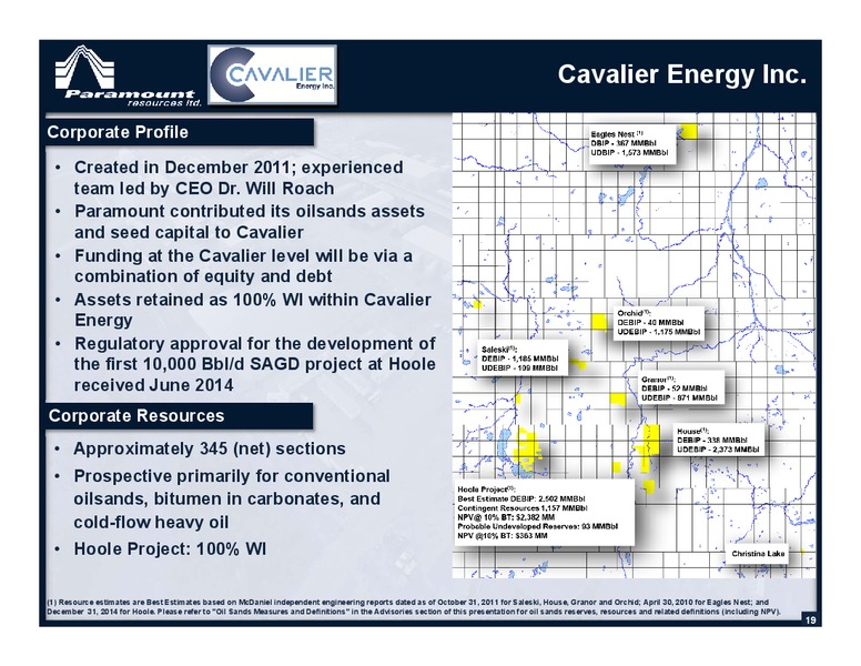May 2015 Annual General Meeting – Paramount Resources Ltd. – slide 18