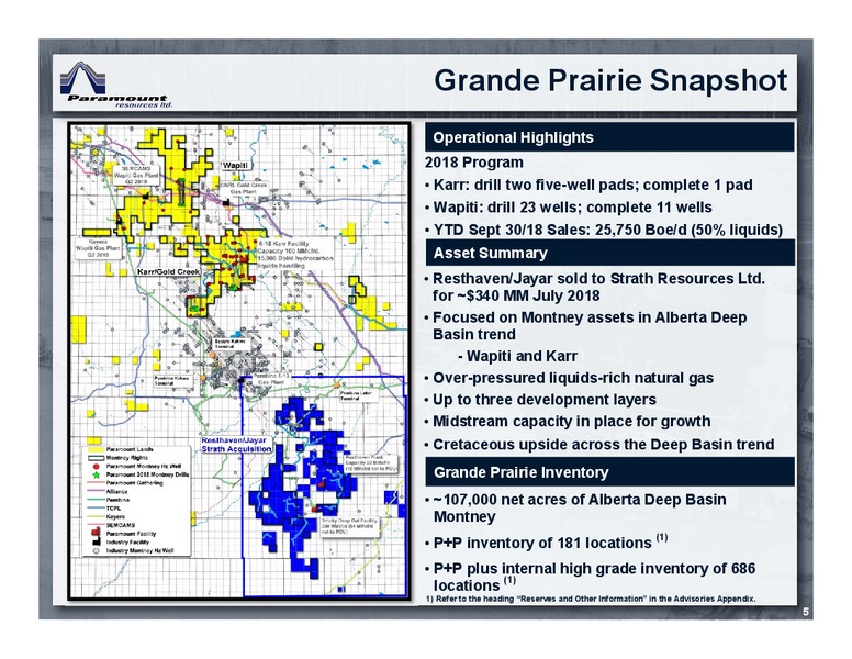 January 2019 Corporate Presentation – Paramount Resources Ltd. – slide 4