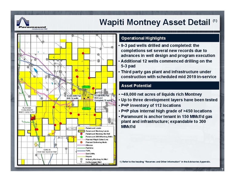 January 2019 Corporate Presentation – Paramount Resources Ltd. – slide 6