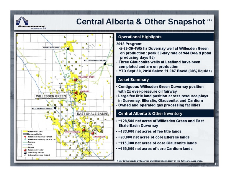 January 2019 Corporate Presentation – Paramount Resources Ltd. – slide 10