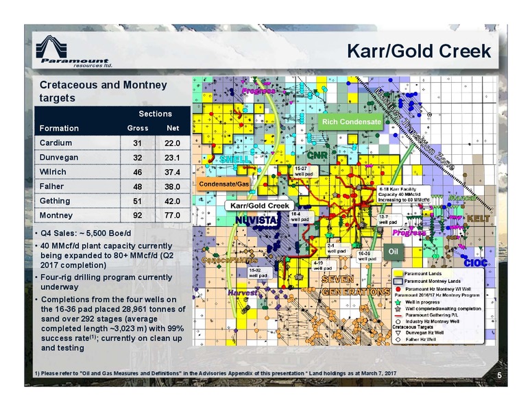 April 2017 Corporate Presentation – Paramount Resources Ltd. – slide 4