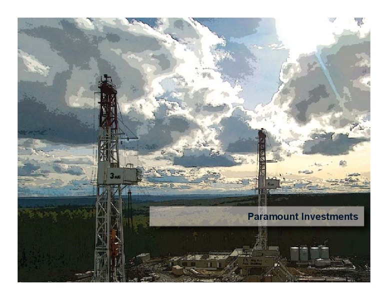 April 2017 Corporate Presentation – Paramount Resources Ltd. – slide 13