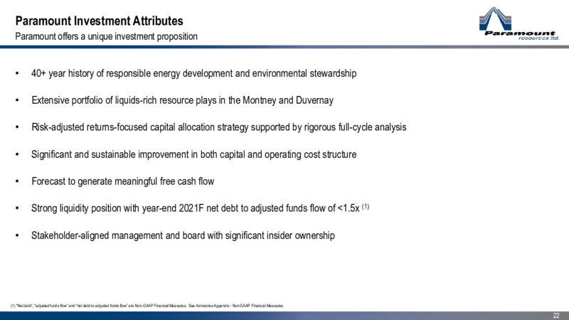 May 2021 Corporate Presentation – Paramount Resources Ltd. – slide 21