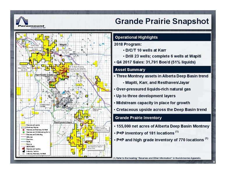 May 2018 Corporate Presentation – Paramount Resources Ltd. – slide 8