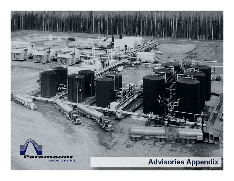 May 2018 Corporate Presentation – Paramount Resources Ltd. – slide 29