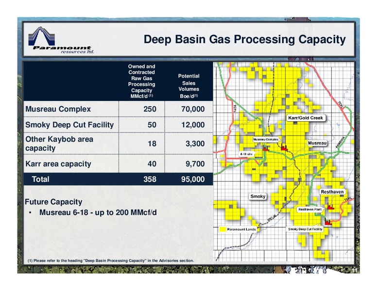 May 2016 Corporate Presentation – Paramount Resources Ltd. – slide 10