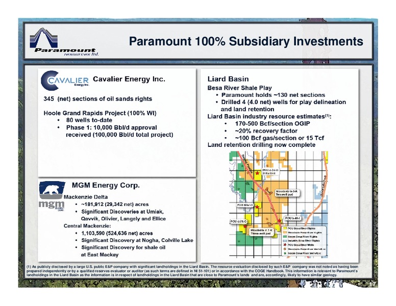 May 2016 Corporate Presentation – Paramount Resources Ltd. – slide 15