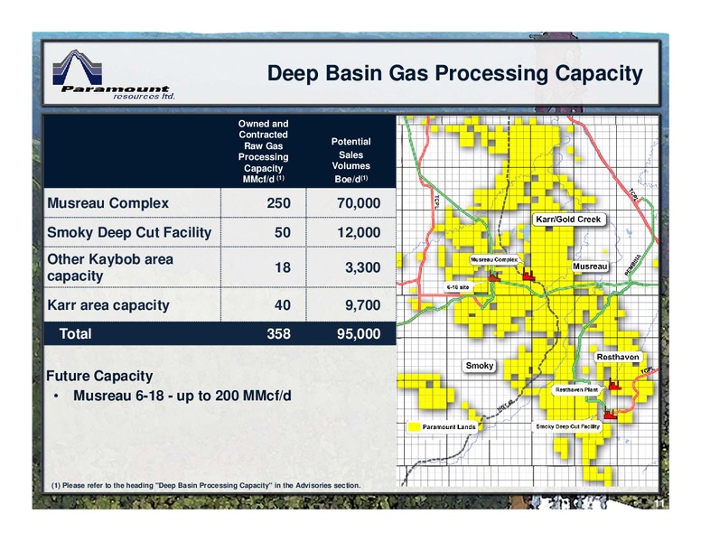 May 2016 Corporate Presentation – Paramount Resources Ltd. – slide 10