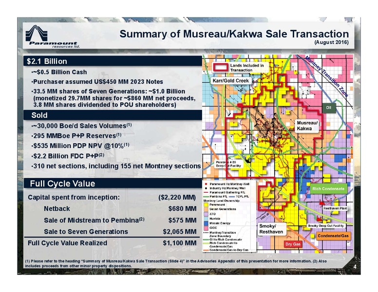 May 2017 Corporate Presentation – Paramount Resources Ltd. – slide 3