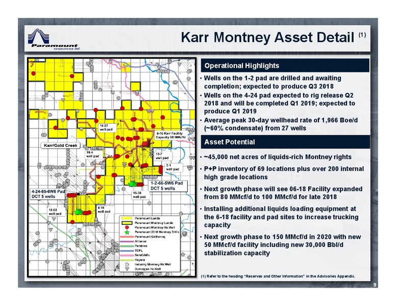 June 2018 Corporate Presentation – Paramount Resources Ltd. – slide 8