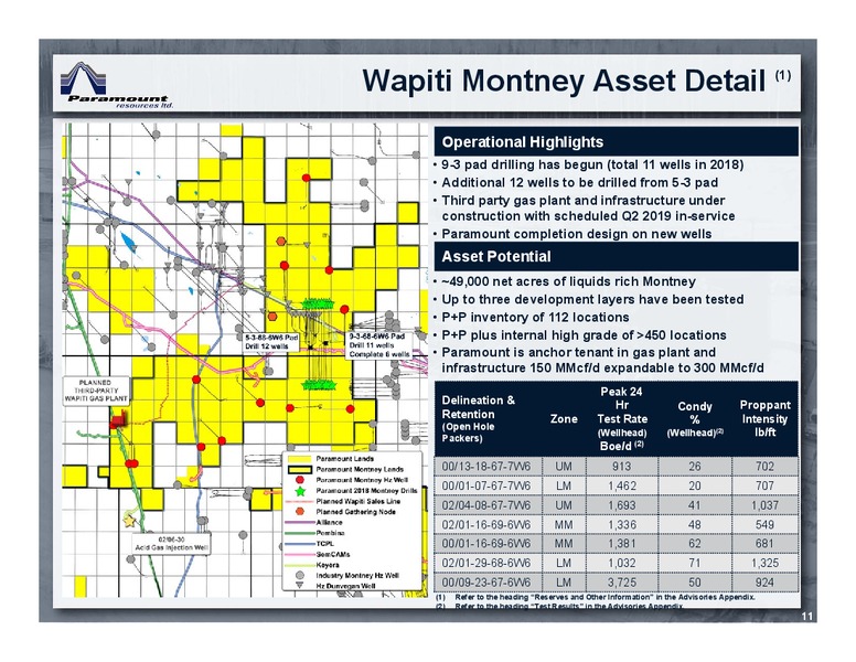 July 2018 Corporate Presentation – Paramount Resources Ltd. – slide 10