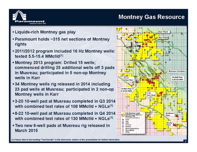 JULY 2015 CORPORATE PRESENTATION – Paramount Resources Ltd. – slide 6