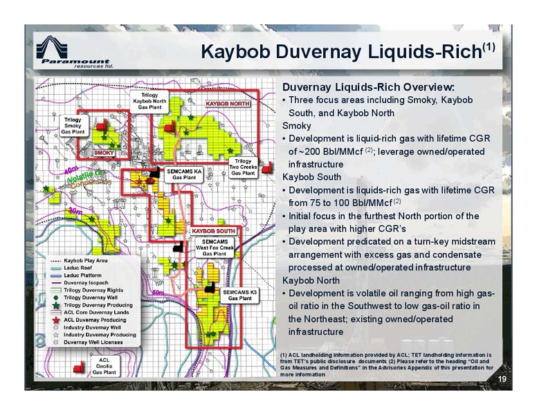 July 2017 Strategic Transaction Review – Paramount Resources Ltd. – slide 18