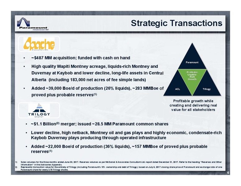 August 2018 Corporate Presentation – Paramount Resources Ltd. – slide 5