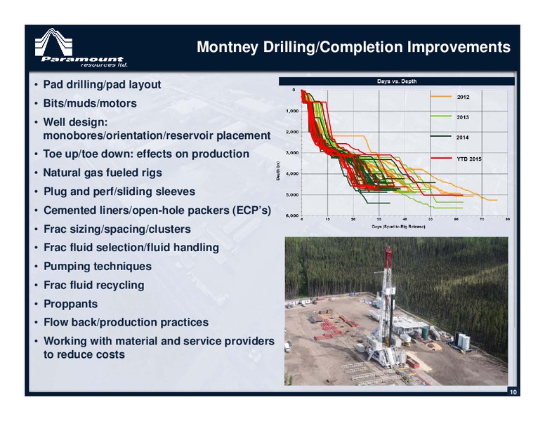 September 2015 Investor Presentation – Paramount Resources Ltd. – slide 9