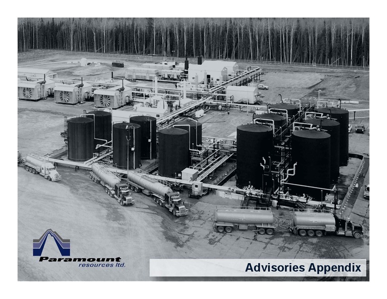 September 2018 Corporate Presentation – Paramount Resources Ltd. – slide 28