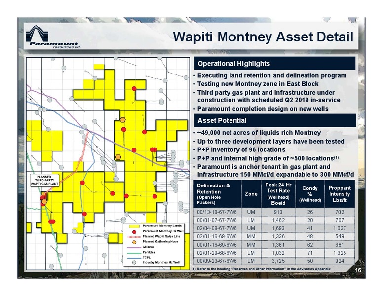 November 2017 Corporate Presentation – Paramount Resources Ltd. – slide 15