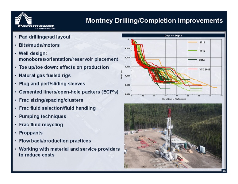 November 2015 Corporate Presentation – Paramount Resources Ltd. – slide 9