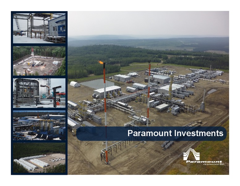 November 2015 Corporate Presentation – Paramount Resources Ltd. – slide 18