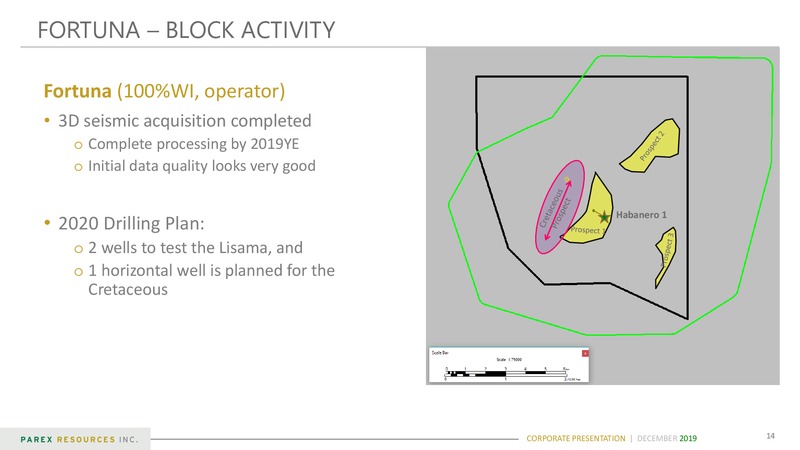 December 2019 Investor Presentation – Parex Resources, Inc. – slide 14