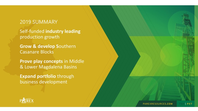February 2020 Investor Presentation – Parex Resources, Inc. – slide 17