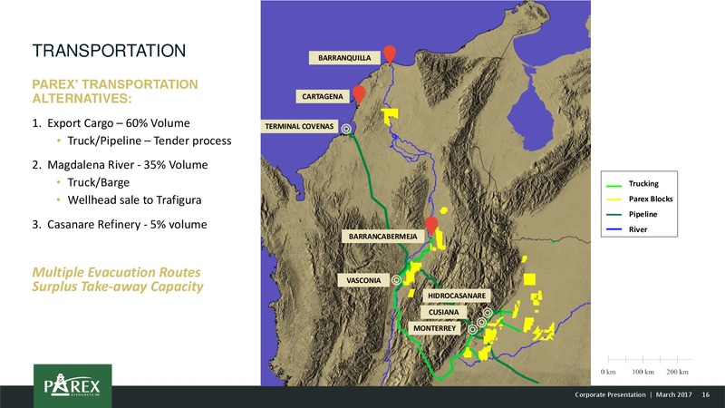 March 2017 Corporate Presentation – Parex Resources, Inc. – slide 16