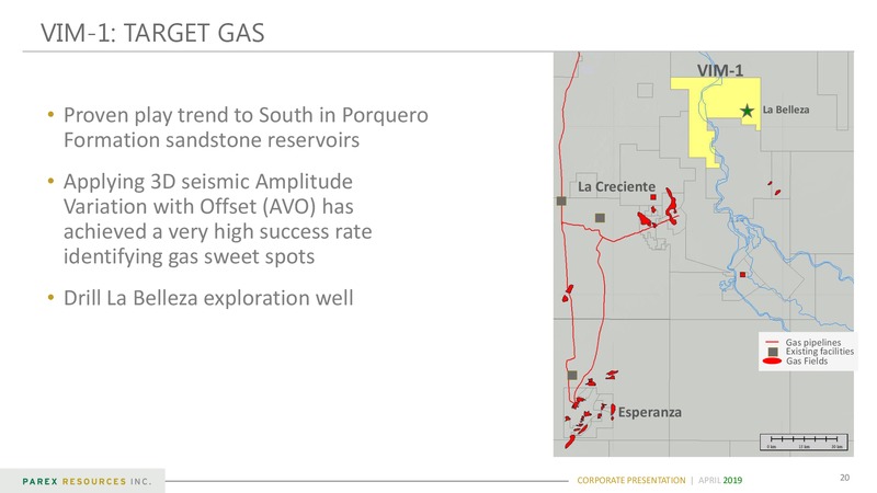 April 2019 Corporate Presentation – Parex Resources, Inc. – slide 20