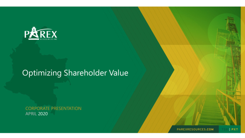 April 2020 Corporate Presentation – Parex Resources, Inc. – slide 1