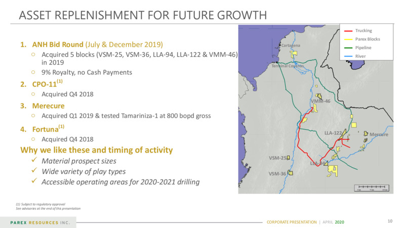 April 2020 Corporate Presentation – Parex Resources, Inc. – slide 10
