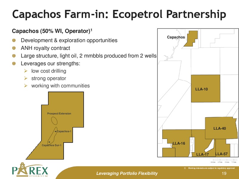 August 2015 Investor Presentation – Parex Resources, Inc. – slide 19