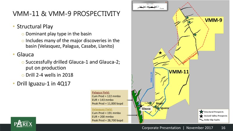 2017 Corporate Presentation – Parex Resources, Inc. – slide 16